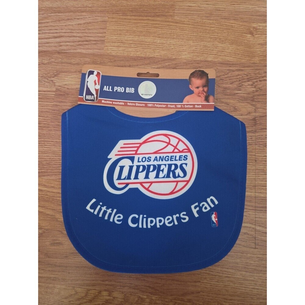 NBA Los Angeles Clippers Baby Infant ALL PRO BIB LITTLE FAN Blue Basketball NEW